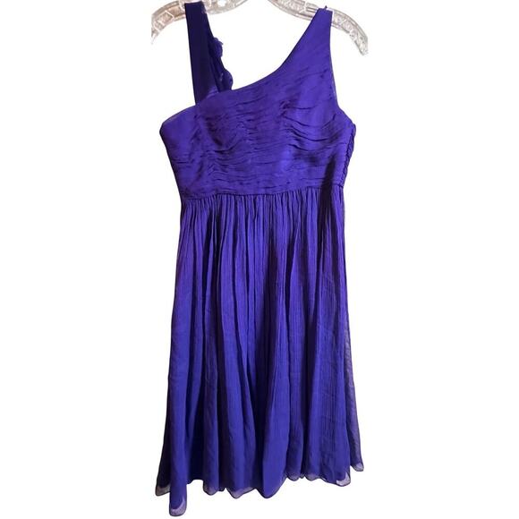 Maggy‎ London Silk Halter Dress Sz 4 Purple Costume Wedding Cocktail Y2K Retro - Picture 6 of 15
